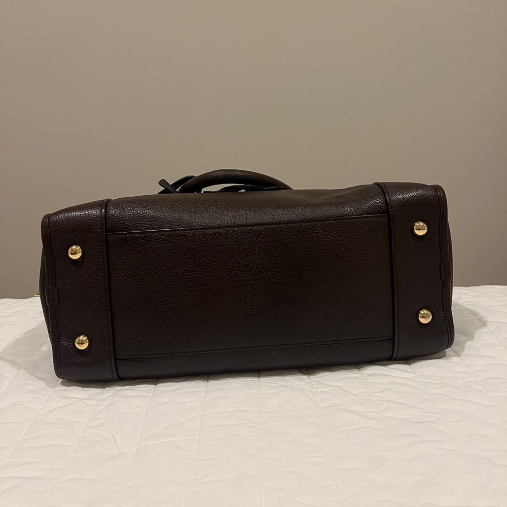 Loewe Amazona Leather Tote Bag in brown Dark Brown Leather - Picture 4 of 15
